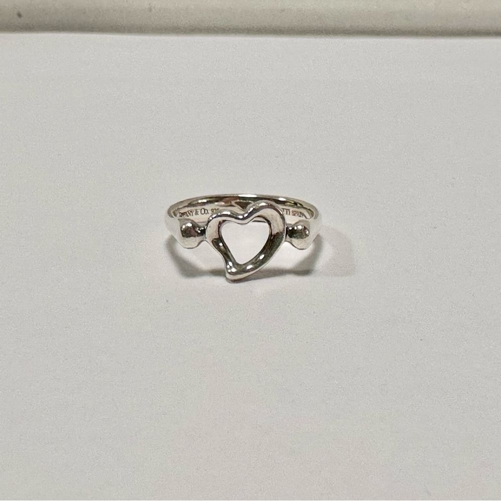 Elsa Peretti Open Heart ring in sterling silver, size 6